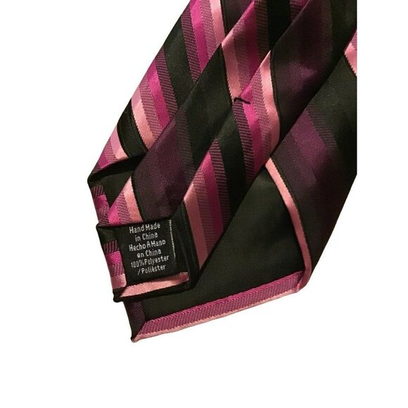 5/$10 APT. 9 Purple Black Silk Tie 59 inch NWOT - Picture 3 of 4